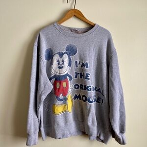 Vintage Disney Store Mickey Mouse Crewneck Sweater Plus Size XXL